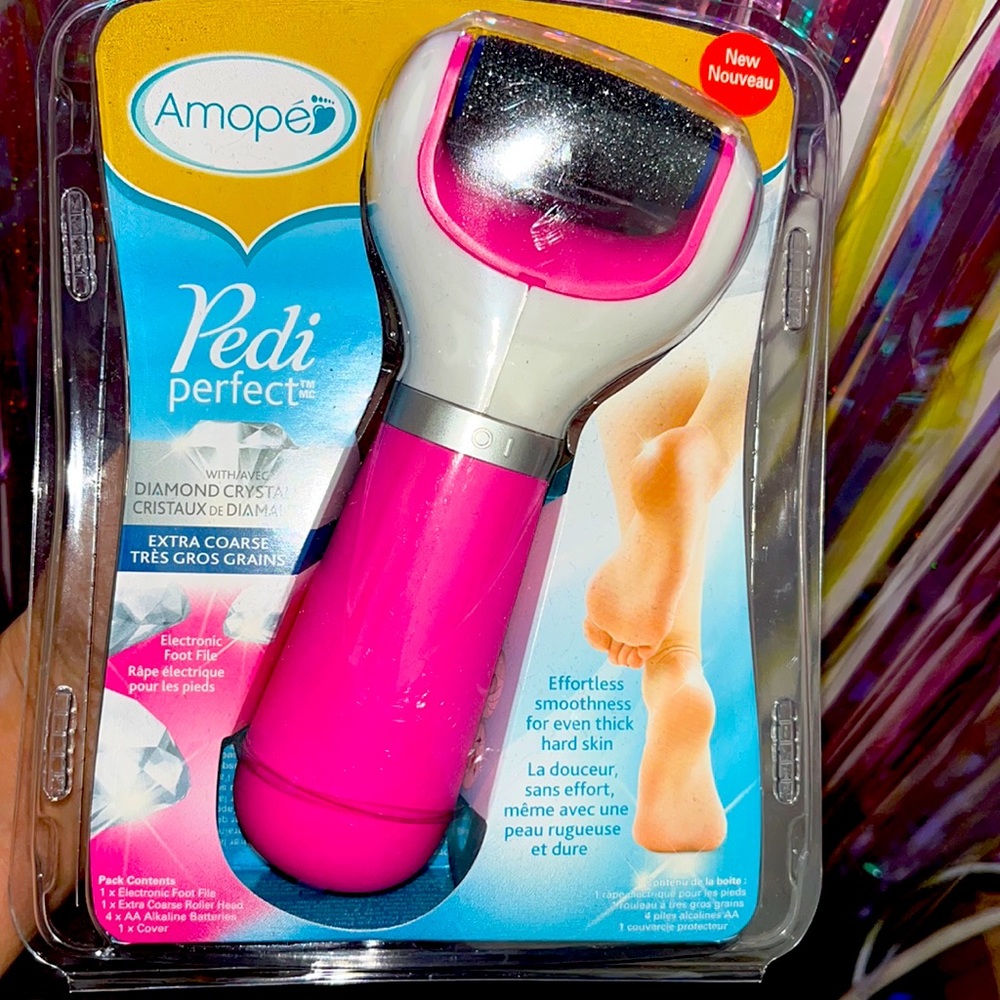 Pedi perfect electronic foot file with diamond crystals